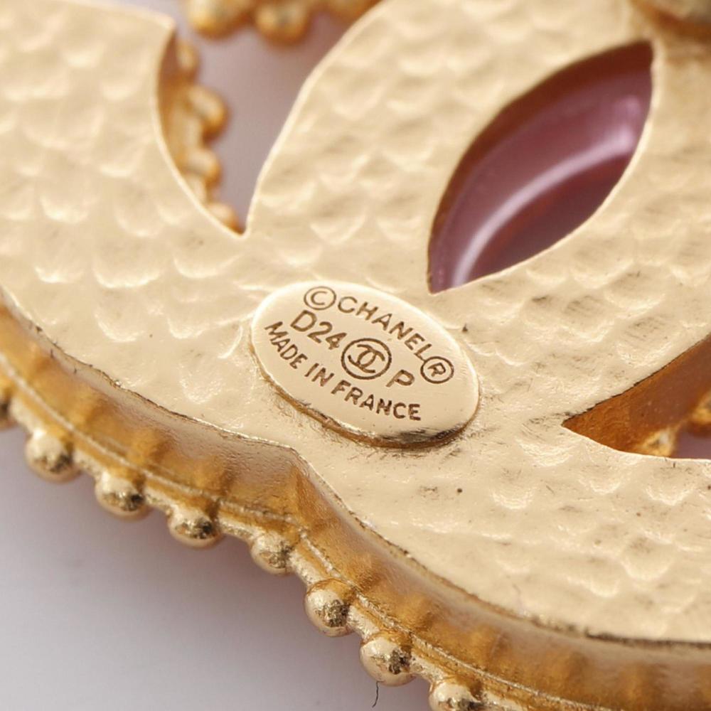 CHANEL Pink Logo Earrings - Picture 3 of 5